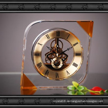 Neues Design Kristallglas Uhr Handwerk für Geschenk